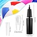 Skylety 13 Pcs Black Exercise Ball Hand Pump Set Fitness Yoga Ball Inflator Pump with 2 Pieces Plug Removers and 10 Pieces Air Plugs Pin Air Stoppers Adapter Kit