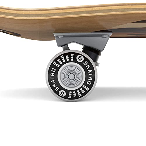 Image of Skatro - Pro Skateboard 31 Complete Skateboard. Skate Board Ages: Adults, Boys, Girls, Beginners, and Kids - Woodtone Bear