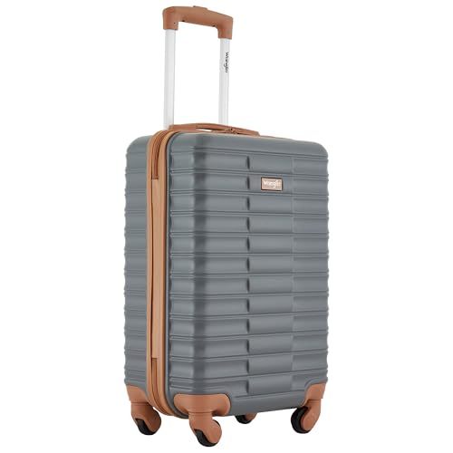 Image of Wrangler 22 inch Outrider Hardside Carry-On Luggage, Lava Smoke