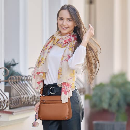 Image of WESTBRONCO Crossbody Bags for Women, Medium Size Shoulder Handbags, Satchel Purse with Multi Zipper Pocket