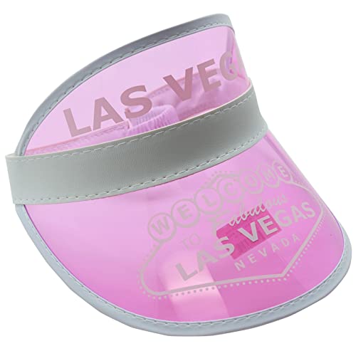 Las Vegas Pink Dealer Visor One Size Fits Most - Expandable Headband, 5 1/8