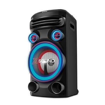 Torre de Som AIWA T1W-01B 1500W 1Woofer10" BT RGB USB FM DJ