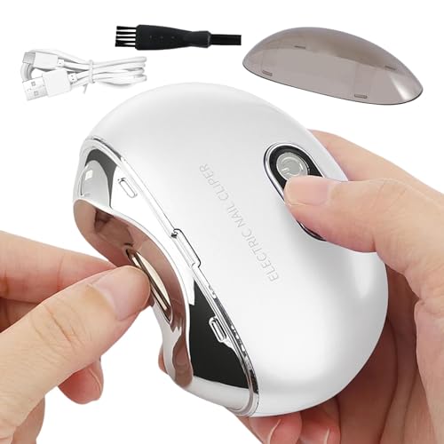 電気爪カッター - LEDライト付き充電式ネイルクリッパー&3速度| LCDディスプレイを備えた電動ネイルファイル、子供向けの安全で簡単なネイルトリマー、高齢者、自動ネイル切削工具