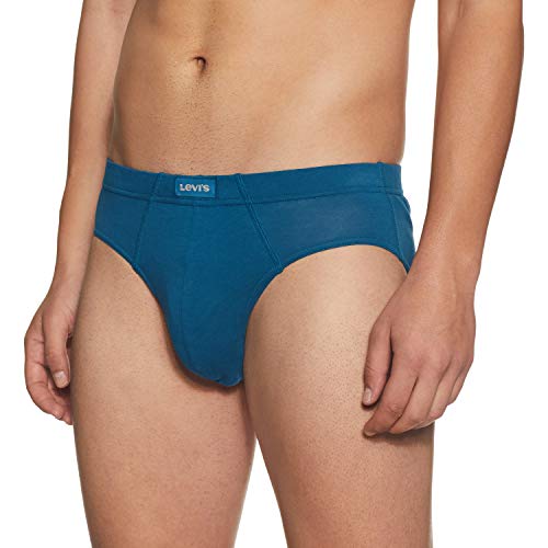 Image of Levi's 011 Comfort Brief for Men | 100% Pure Cotton | Breathable | Durable | Anti-Roll Waistband | Extra Supportive Gusset | Dual Layer 3D Pouch | Tagless & Zero Irritation Comfort | Pack of 1