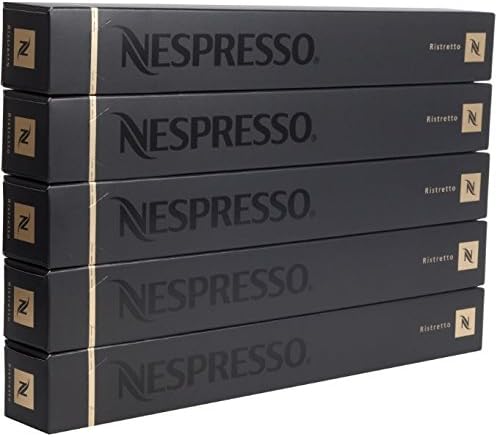 Ristretto Coffee 50 Capsules Pods 5 Sleeves Long Expiry