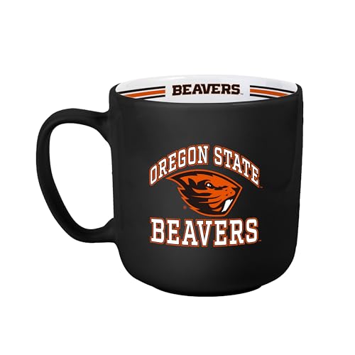 Image of Logo Brands NCAA Oregon State Beavers 15 oz Stripe Coffee Mug - 15 Fluid Ounces | Ceramic | Officially Licensed | Vintage Team Logo | Great Gift