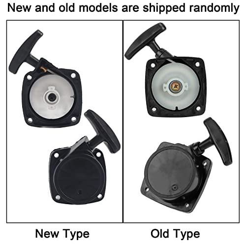 Motorcycle Pull Starter, Motorcycle Engine Hand Pull Start Manual Starter with Recoil Hedge Trimmer Spare Parts for 1E32F Motor - Image 2