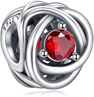 Annmors Best Family Charms for Woman-925 Sterling Silver Dangle Pendant Bead with Cubic Zirconia, Christmas Jewelry Gift for Women Men