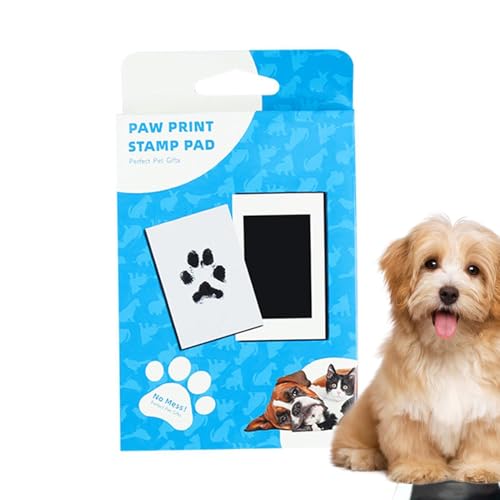 Encreur Pour Empreintes De Pattes, Pet Safe Clean, 8x12cm, Ensemble D'empreintes De Pattes De Chien Et De Chat, Rappel Avec Cartes | Pas D'encre Contact Application Facile Mentions Légales Cade