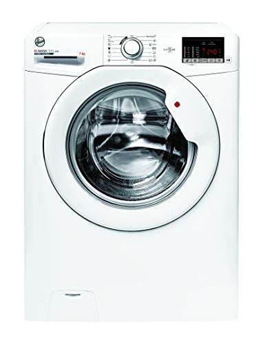 Hoover H-WASH 300 LITE Lavatrice Compatta 7 Kg, 1400 Giri, Connettività NFC, Carica Frontale, Libera Installazione, 60-45-85 cm, Bianco, Classe D