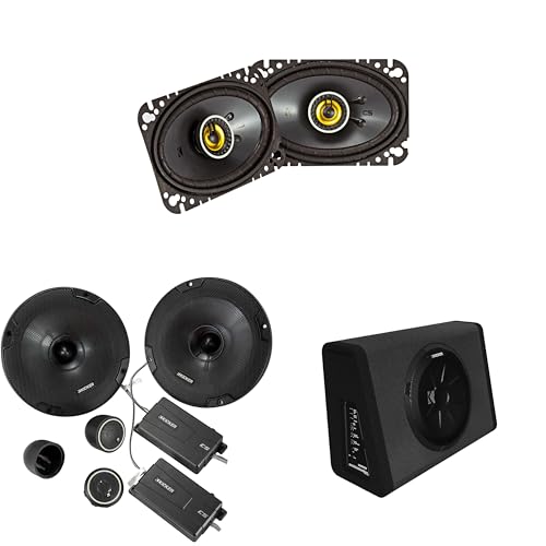 Kicker 11PT250 Powered Sub Enclosure & 46CSS674 6.75