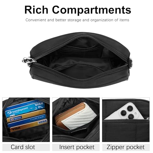 CLUCI Quilted Crossbody Bags for Women Lightweight Puffer Shoulder Bag Travel Purses with Wide Strap4