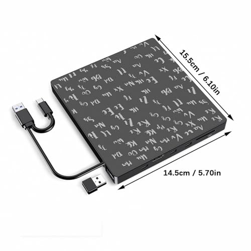 CARISSETT USB 3.0 External DVD Drive - 24X CD & 8X DVD Burner - Image 4