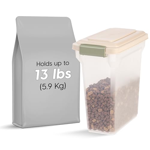 image for IRIS USA WeatherPro Airtight Dog Food Storage Container, Up to 13 lbs,