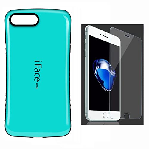 yiFace mall iPhone 7 Plus iPhone 8 Plus ݊i P[X & 2.5DKXtBz ACtH7vX ACtH8vX Jo[ ACtFCX [ TPU ϏՌ ϖC ʕی tB (Cgu