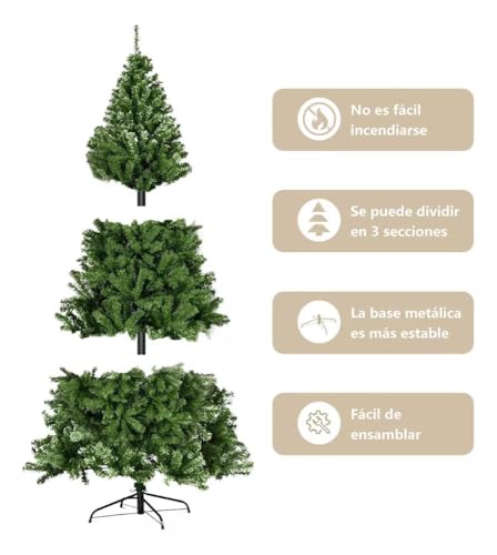 Consejos y reviews para comprar Árboles de Navidad artificiales verdes del mes. 18 Imagen adicional