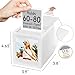 WINKINE Acrylic Polaroid Photo Frame & Film Storage Box for Polaroid i-Type/600/SX-70 Films, Instax Frame 4.2’’x3.5’’ with Sliding Lid, Wedding Guest Book Alternative, White, 2 Pack