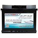 Batteria AGM 80Ah 12V Deep Cycle – Accumulatore a Scarica Profonda per Barca, Camper, Auto, Impianti Solari – Non richiede manutenzione, Uso Nautico e Off Grid