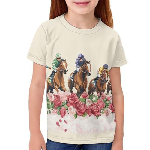 Image of Kids Graphic T-Shirt Boys Girls Novelty Tees Top Short Sleeve Shirts Summer Blouses 3-16