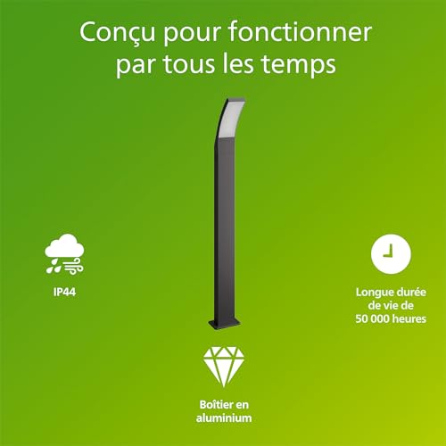 Borne extérieure Philips Splay étanche PowerShield éclairage longue durée - 2
