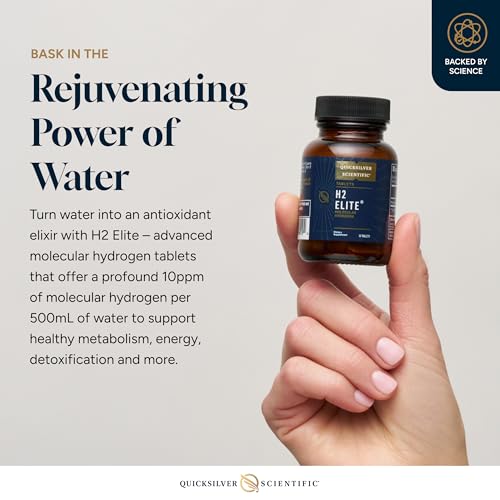 Quicksilver Scientific H2 Elite - Molecular Hydrogen for Energy + Metabolism Support, Water Tablets Perfect for Open Containers - Magnesium Malate Drink Additive (30 Molecular Hydrogen Tablets) - Image 4