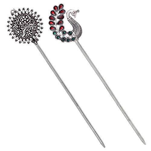 V L IPMEX Oxidised Metallic Alloy Bun Hair Stick For Women,Multi (B07SXGJD6T) Amazon Price History, Amazon Price Tracker