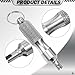 Bruislard 2 PCS Valve Core Removal Tool Keychain, Stainless Steel Tire Valve Stem Tool Portable Valves Core Disassembly and Repair Tools for Bicycle Car Motorcycle Repair Install Accessory