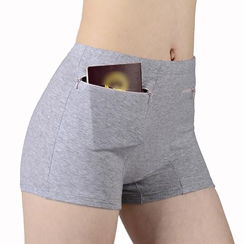 Culotte en coton LaseVe avec poche avant zippée idéale pour le voyage en lot de 3 ou 6