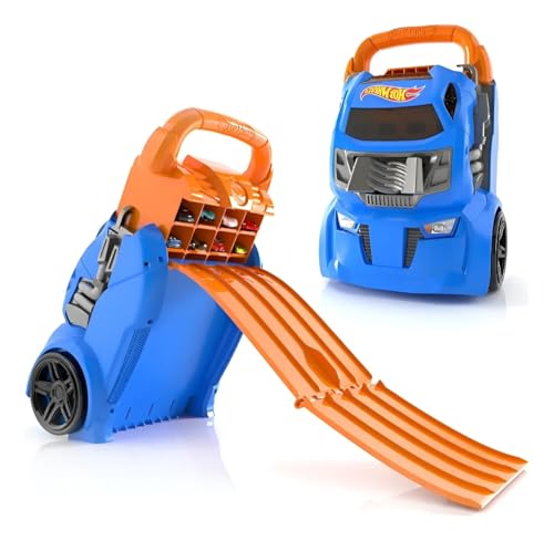 Hot Wheels Car Case Launcher I Stores up to 20 cars I 2-in-1 storage and launcher that connects to other setsI For Kids 3 Years & Up I (Cars not included)