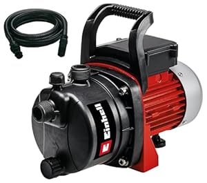 Einhell Tuinpomp KIT GC-GP 6538 Set (650 W, maximale levercapaciteit 3800 L/h, maximale druk 3.6 bar, aan/uit-schakelaar, watervulplug, wateraflaatplug, draaghandgreep, incl. zuigslang 7 m)