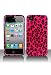 Generic Case for iPhone 4/4s - Retail Packaging - Hot Pink/Black Leopard