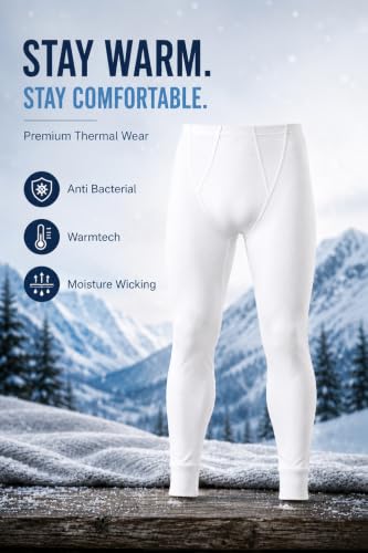Image of Van Heusen Men's Warmtech Anti-Bacterial Moisture Wicking Thermal Bottom