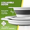 Gevoli Collapsible Colanders (3 Pack Set) Food Strainers with Over-Sink Water Dr... #3