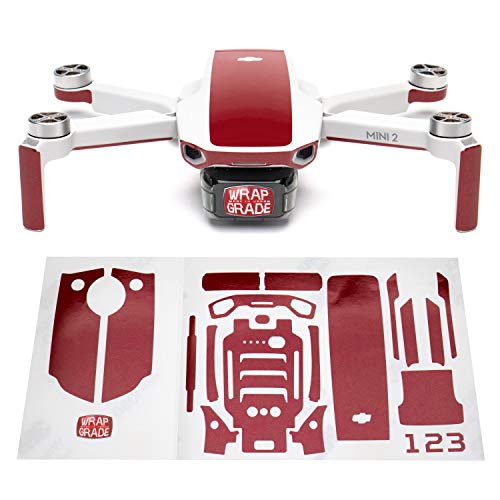 Pelle Adesiva WRAPGRADE Per DJI Mini 3 – Design Giapponese, Protezione Totale E 19 Colori (JAPAN RED)