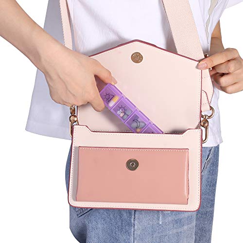 Opret ピルケース 薬ケース 防水仕様 薬入れ サプリメントケース 1週間 1日4回 携帯用 習慣薬箱 薬入れ コンパクト 曜日シール付き の商品画像 6