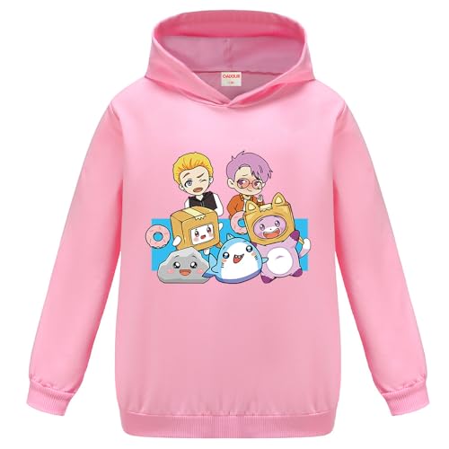 Sweat à capuche garçon Foxy and Boxy en coton pour l'école et les loisirs