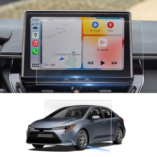 BSTW Compatible con 2022-2024 2025 Toyota Corolla E210 Corolla Cross Hybrid Touring Sports Película protectora Corolla 10,5 pulgadas Nano película para navegación 6H antiarañazos [2 unidades]
