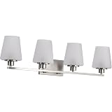 Nuvo 32 inch Modern Brushed Nickel Vanity Wall Light – view 3