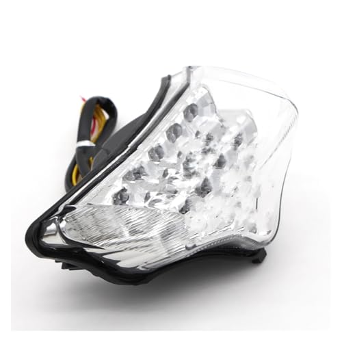 Feu arrière Moto pour FZ6 Fazer 2004-2008 clignotants LED intégrés design chrome style B
