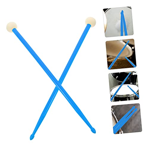 1 par de baquetas profesionales de doble extremo livianas para percusión con diseño elegante para entusiastas de la batería miniatura 6
