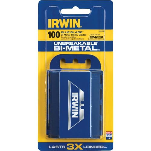 Image of IRWIN Utility Knife Blades, Bi-Metal, 100-Pack (2084400)