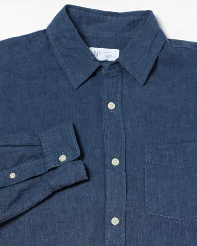 Image of GAP Men's Solid Regular Fit Shirt