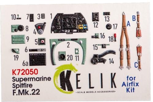 Spitfire F Mk 22 décalcomanies 3D Kelik K72050 de haute précision 1/72