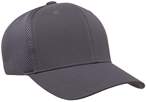Flexfit Boné de malha Airmesh Ultrafibre, Cinza escuro, Large-X-Large