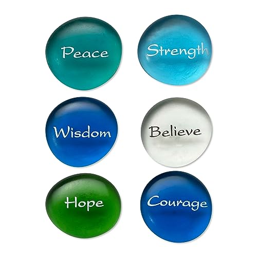 Lifeforce Glass SET 69 The Mermaid'S Message I, Frosted Sea Glass Stones cover