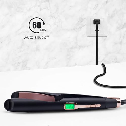 Mini plancha de pelo profesional con display LCD miniatura 5