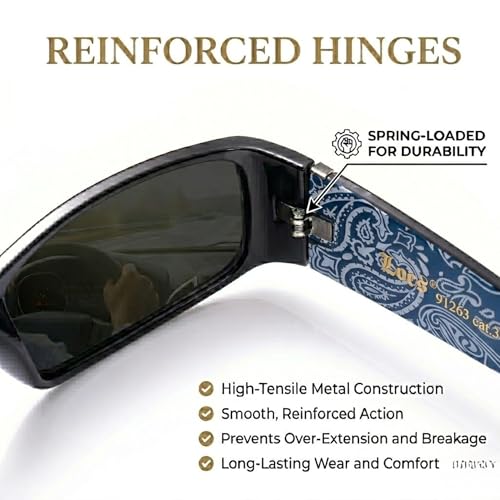 Image of Locs Mens Hardcore Gangster Sunglasses Bandana Print