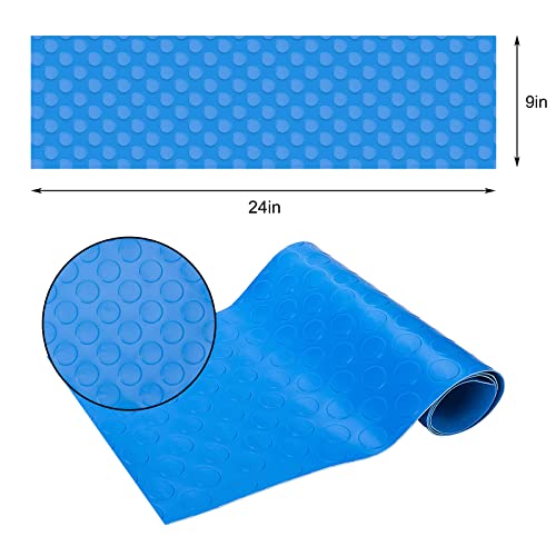 Swimming Pool Ladder Mat Protective Pool Ladder Mat Blue Rubber Pool Ladder Pad Swimming Pool Step Floor Mat Non-Slip Pool Step Pad For Above Ground Swimming Pools Liner And Stairs 9X24/36 Inches #TOP5