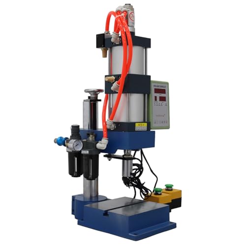 BEILOCKERY 100V Pneumatic Punch Machine 2200 lbs Desktop Punching Press Machine with Display Controller