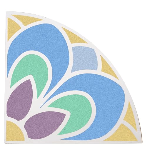 Image of TOTA Rangoli Stencil Corner - Set of 1 Corner MDF Stencils | 12x12 inch | Reusable 3D Rangoli for Diwali Home Decoration Navratri Pongal Onam Puja